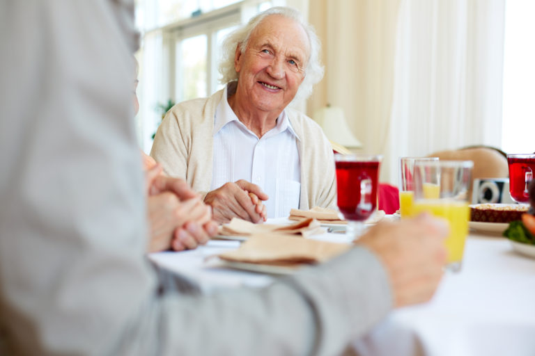 Man in assisted living home