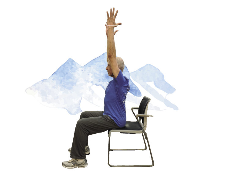 seated mountain pose chair yoga