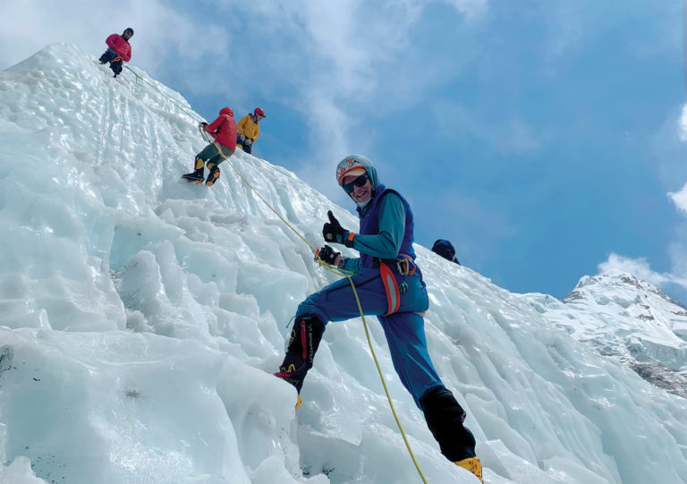 Art Muir climbing