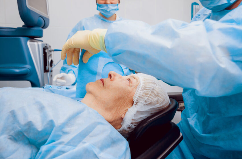 Woman Undergoing Cataract Surgery, Chicago Health Magazine Online