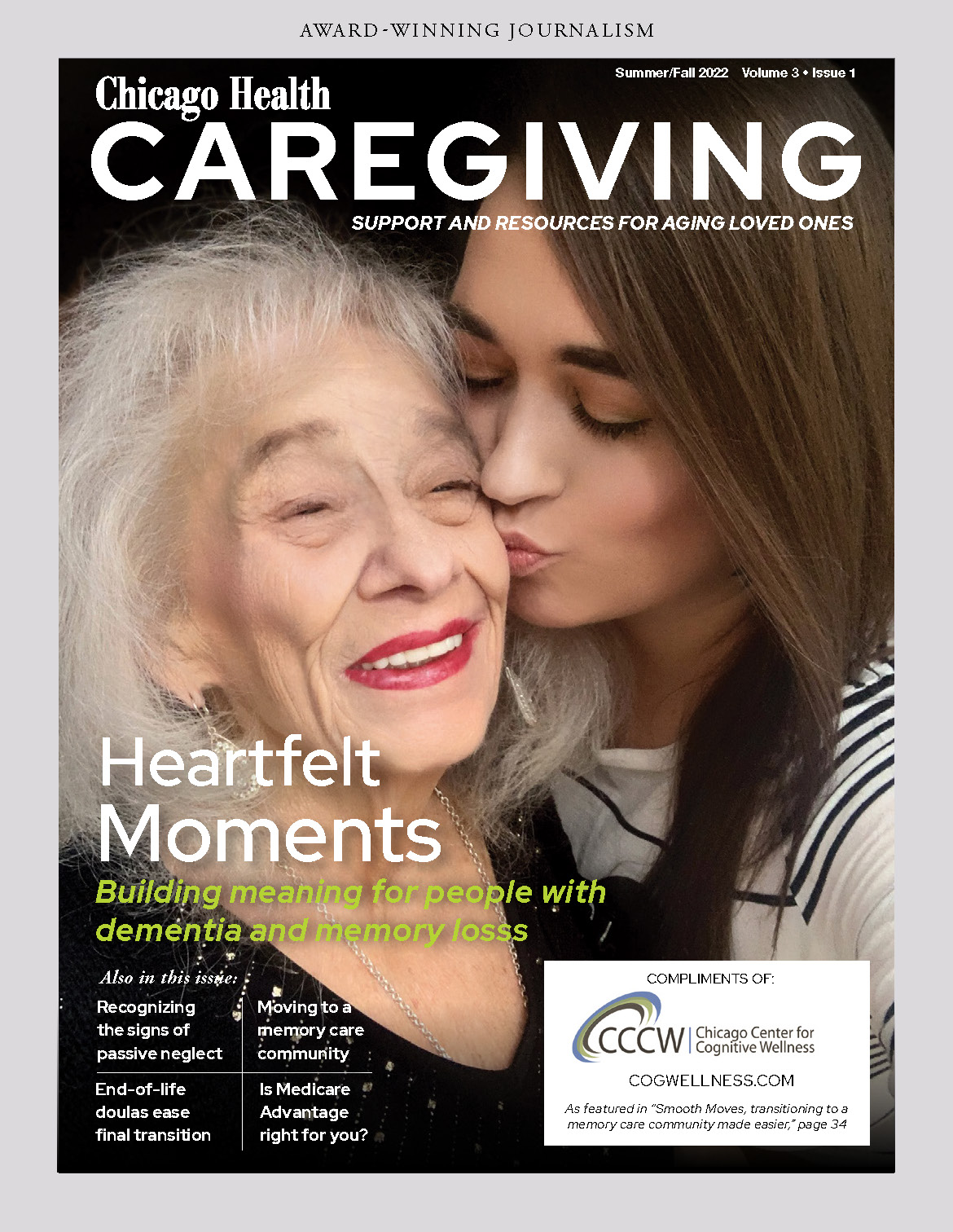 Chicago Health cover featuring the Chicago Center for Cognitive Wellness