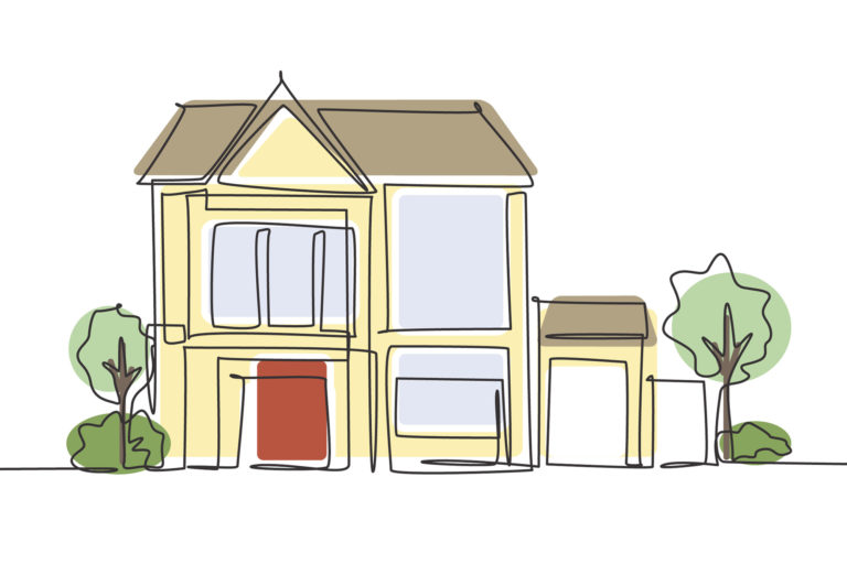 Alternative housing for seniors illustration of house