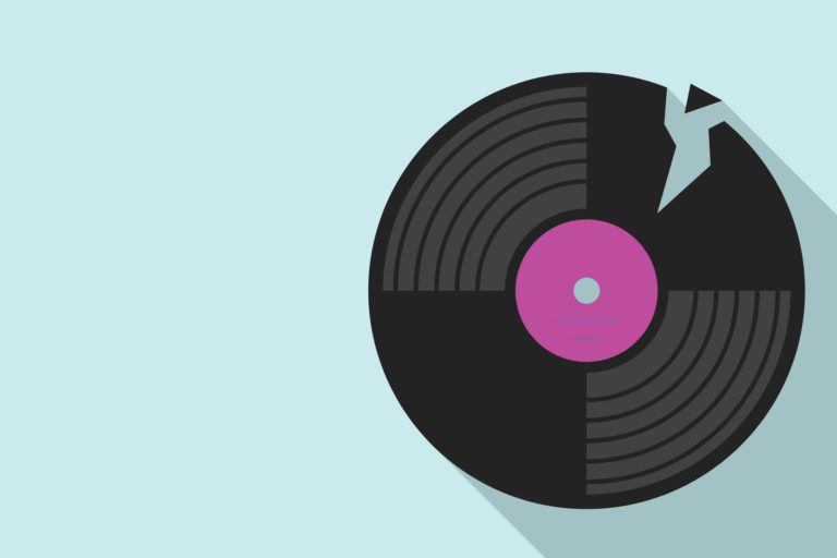 Broken record representing repeat behaviors. People with dementia commonly repeat behaviors, known as perseveration — the medical term for asking the same questions or performing the same behaviors