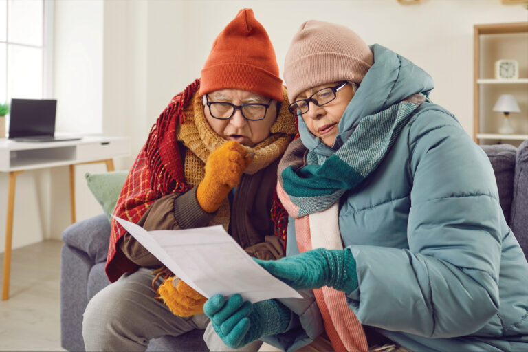 Seniors cold in their home