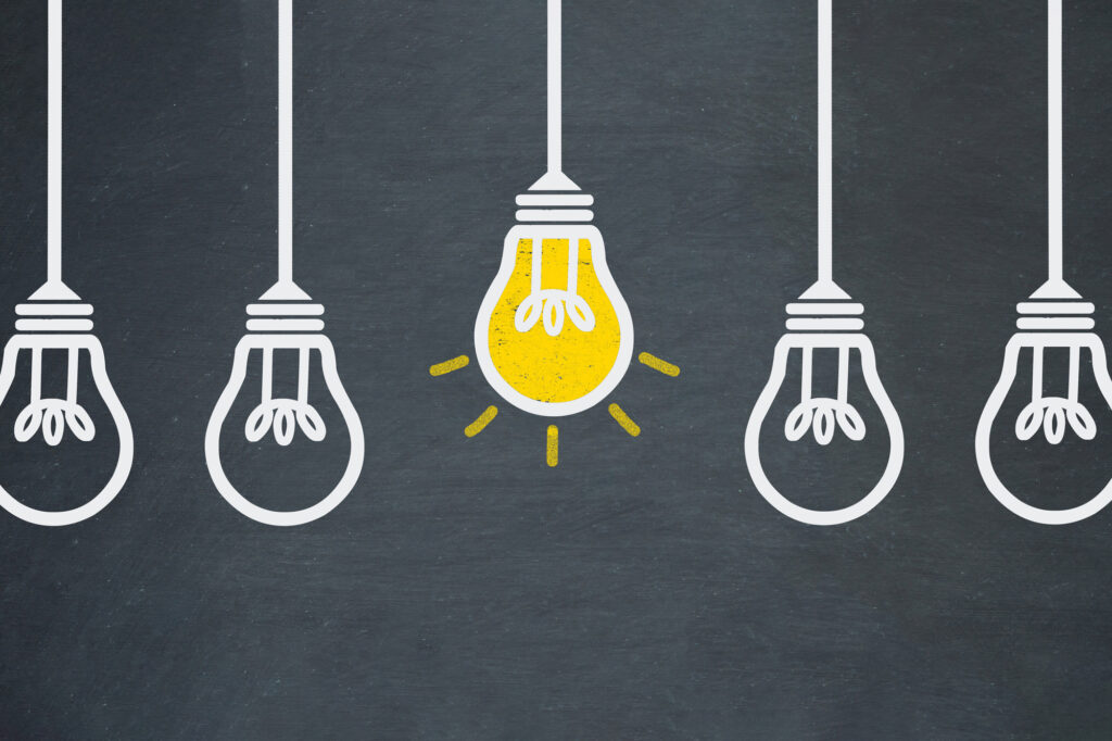 lightbulbs idea concept illustration