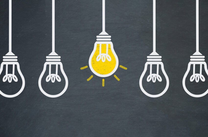 lightbulbs idea concept illustration