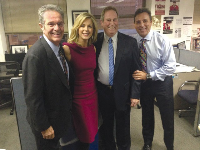 Ron Magers, Deborah Norville, Jerry Taft, and Mark Giangreco