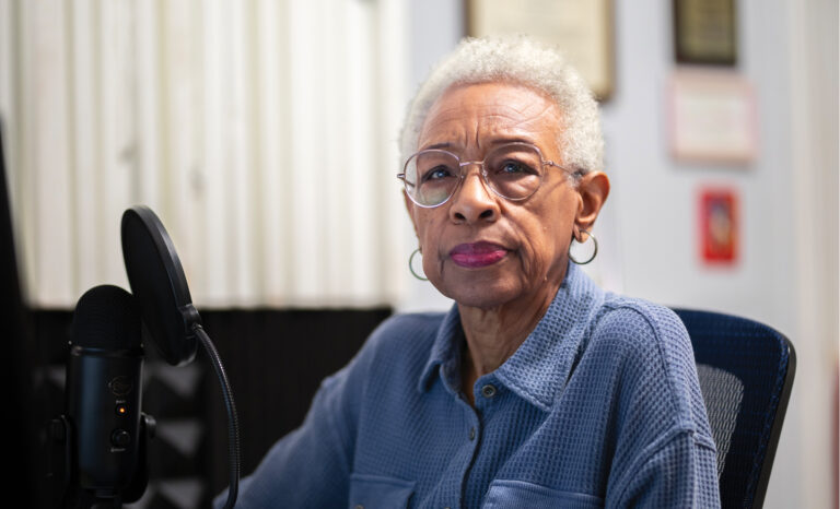 Shiela Solomon, who hosts an AARP podcast called Aging Rewired. Photo by Jim Vondruska