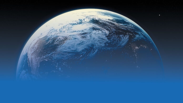 A century of change on Earth. The planet is seen from space.