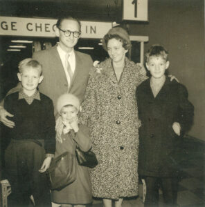 Neta immagrating to the United States with her family. November 9, 1959 