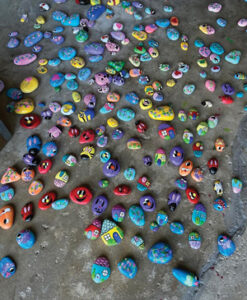 Painted rocks by Katie Synek