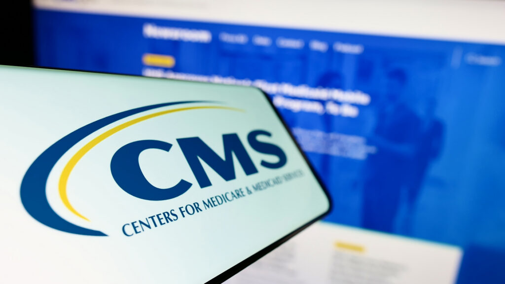 Center for Medicare Services website and logo image.