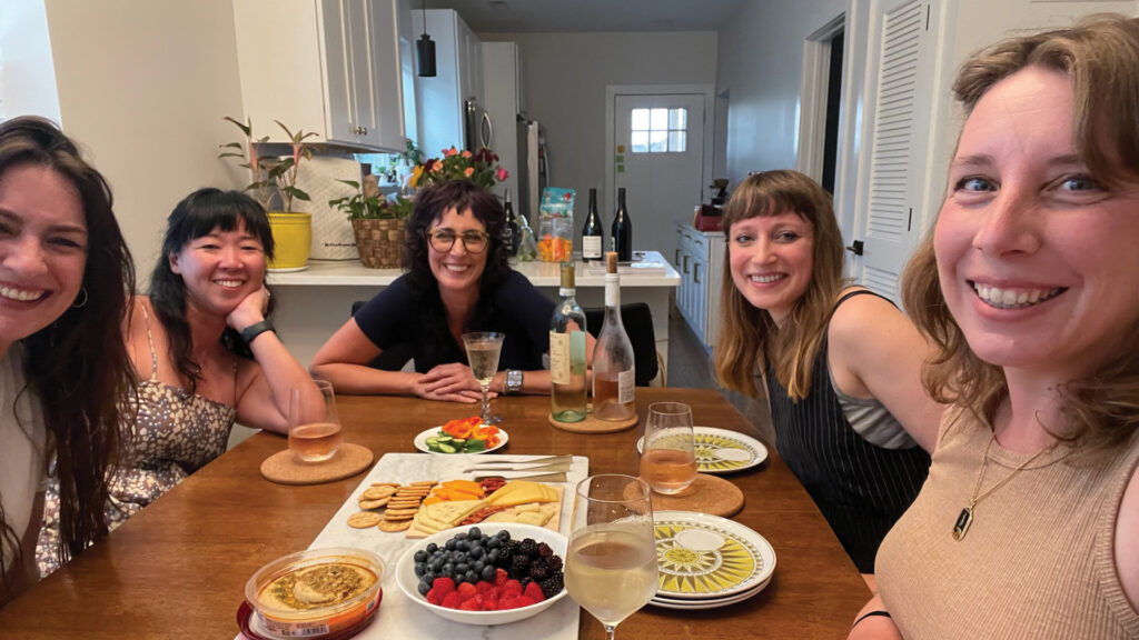 From the Editor's Desk. Editor Katie Scarlett Brandt with book club members.