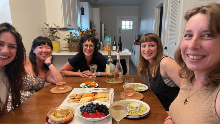 From the Editor's Desk. Editor Katie Scarlett Brandt with book club members.